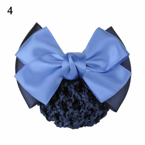 Satin Schleife Haarspange Damen Haar Netz Braten Clips Abdeckung Schal Zubehör K - Bild 15 von 52
