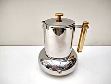Lavazza Princess GOLD Series 4 Cups Coffee Maker - 18/10 Steel Used Vintage