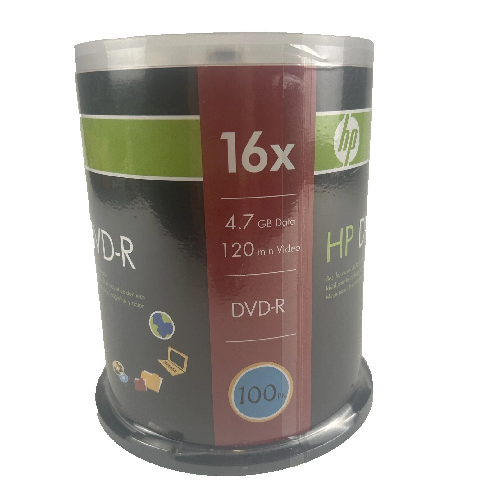 Medios de audio/video en blanco HP