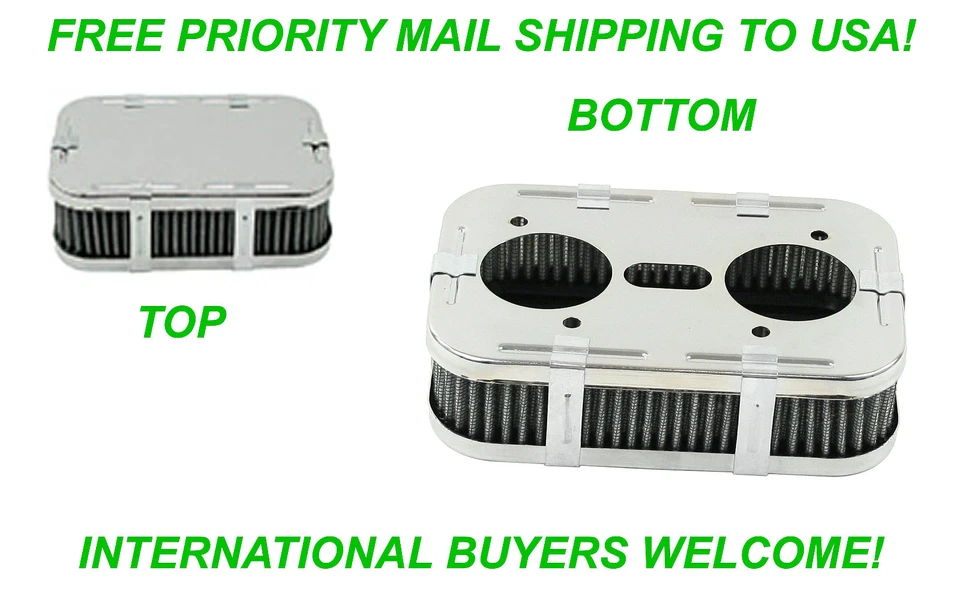 EMPI 8805 X2 WEBER 40-48 IDF DELLORTO DRLA EMPI HPMX PURIFICADORES DE AR VW BUGGY TRIKE - Imagem 2 de 3