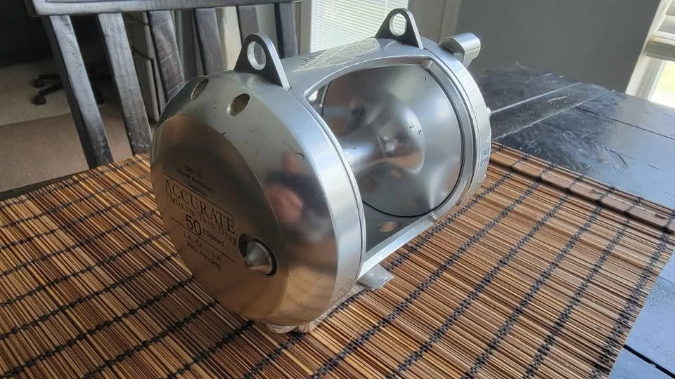 Accurate Platinum Twin Drag Reel 50 Serial number under 170!!!! - Image 2 of 4