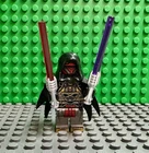 Custom Star Wars Darth Revan Minifigure with New light sabers model