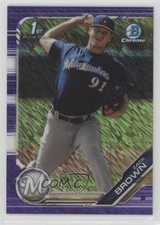 2019 Bowman Chrome Prospects Purple Shimmer Refractor Zack Brown #BCP-152 1u6