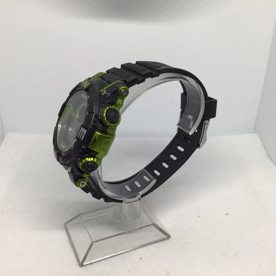 Armitron Pro Sport男士腕表40/8284黑色橡胶石英表数字45毫米手表 — 第 3/4 张图片