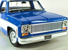 Custom Grille For 118 Maisto 1974 Chevrolet C10 Cheyenne Silver Black 