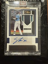 2022 Panini Three and Two Prospect Bases Loaded 3/3 Noelvi Marte Patch Auto REDS