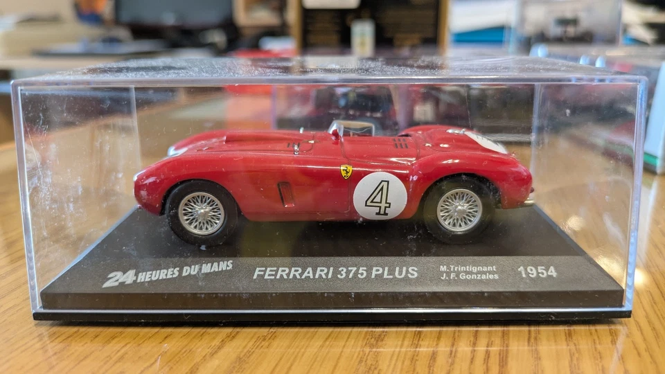 FERRARI 375 Plus LM #4 Gonzalez Trintignant Winner 24h Le Mans 1954 1/43 Altaya - Immagine 2 di 2