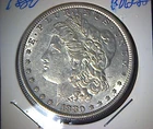 1880 P Morgan Silver Dollar AU/BU