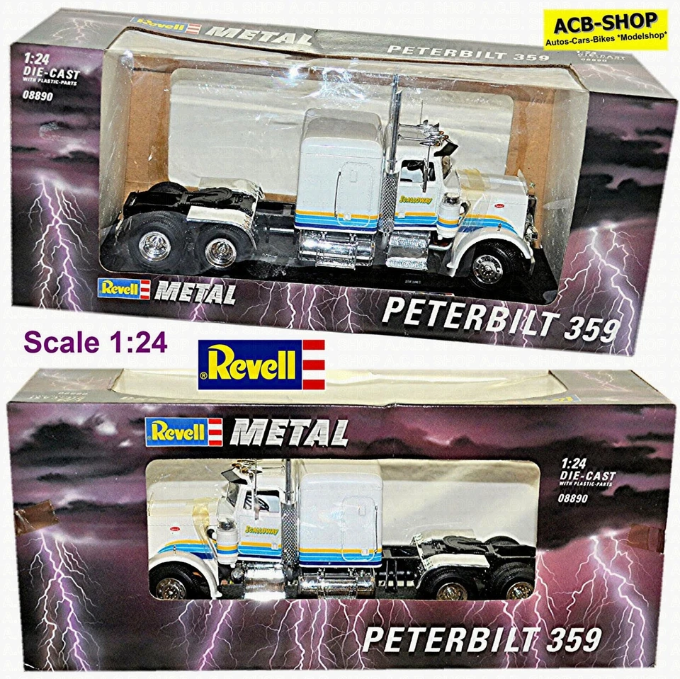 Peterbilt 359 Convenzionale Camion SCALLOWAY 1967-77 Bianco 1:24 Revell 08890 - Immagine 2 di 4