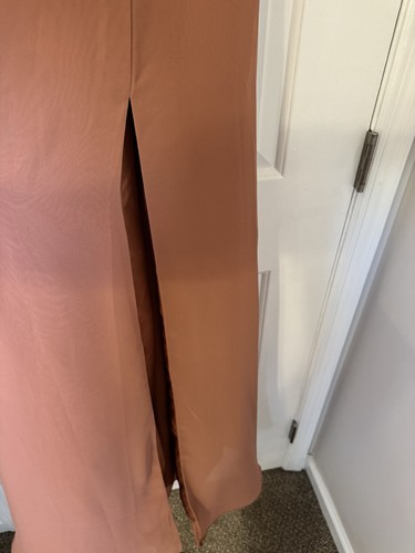 Azazie Orange Zeder Rose Mandy langes Kleid Damengröße A12 - Bild 7 von 7