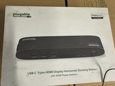 USB C Triple Display Docking Station 100W PD 1x 4K 30Hz 2x 1080p 60Hz
