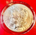 Morgan Silver Dollars 1884 C uncirculated (set of 5)