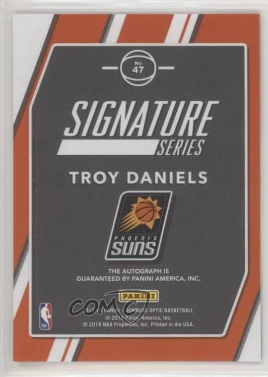 2017-18 Panini Donruss Optic Signature Series Troy Daniels #47 Auto - Image 2 of 2