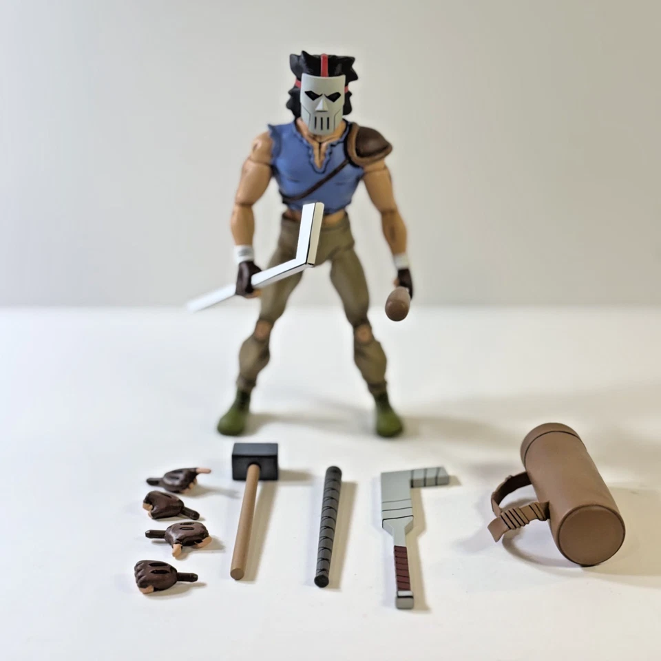Paquete de 2 Tortugas Ninja Adolescentes Mutantes Casey Jones y Foot Soldier NECA TMNT Foto 2 de 4