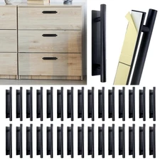 30 Pcs Self-Stick Cabinet Drawer Handles Pulls, Stick Drawer Pulls, Plastic A...