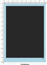 125x95mm Carbon Fiber black twill stripe Racing Car Model Kit Water Slide Decal