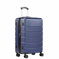 OLIXIS 20-Inch Hardside Luggage With 4 Double Spinner Wheels, Expandable-ZengC