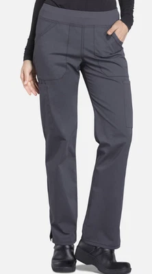 Cherokee Workwear Scrub Mid Rise Straight Leg Cargo SMALL Pant WW170 PEWTER SML - Image 1 of 4