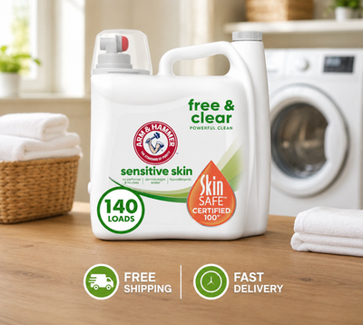 #ad #ad Arm amp; Hammer Sensitive Skin Free amp; Clear 140 Loads Liquid Laundry Detergent 14 $25.99