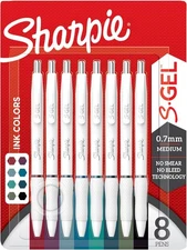 Sharpie S-Gel | Gel Pens for Writing | Medium Point (0.7mm) | Assorted Ink