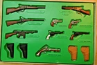 Vtg 60s MARX FAMOUS FIREARMS PRECISION MINIATURES of HISTORIC WEAPONS Near Mint