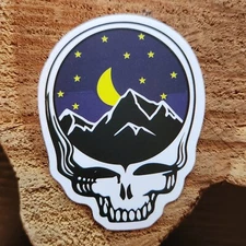 2 ¼” Grateful Dead🌙 Stealie Rocky Mountains Moon Steal Your Face Vinyl Stickers