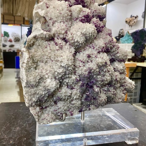 41.68LB Natural high-quality fluorite purple cubic mineral crystal sample - 第 16/18 張圖片