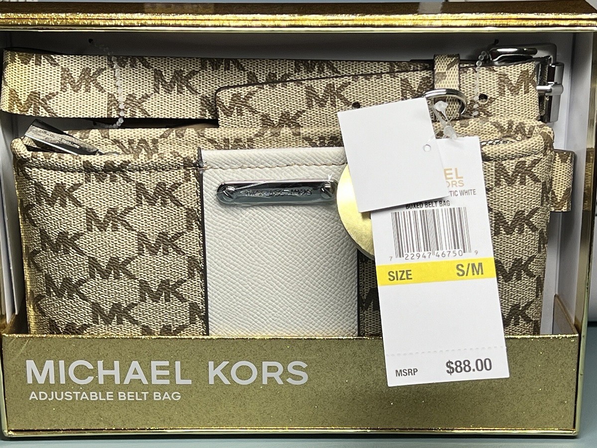 Michael Kors Women\'s Cream and Tan Belt Bag Michael Kors Grainy leather belt bag - Cream|30H0L04M8L289 main image 2