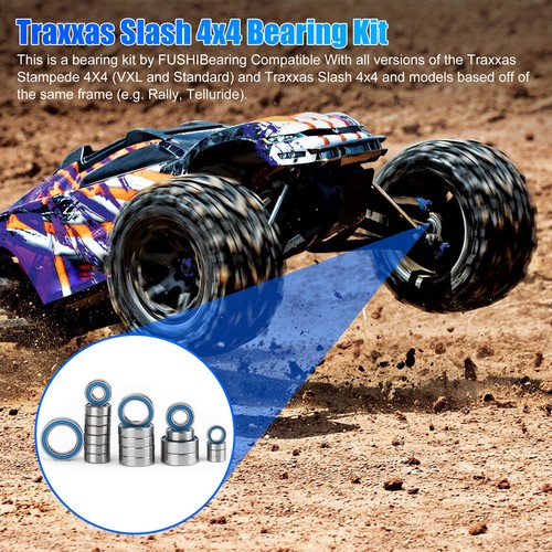 21Pcs RC Bearings Kit for Traxxas Slash 4x4 Rustler Stampede 4X4 VXL Telluride - Picture 2 of 9