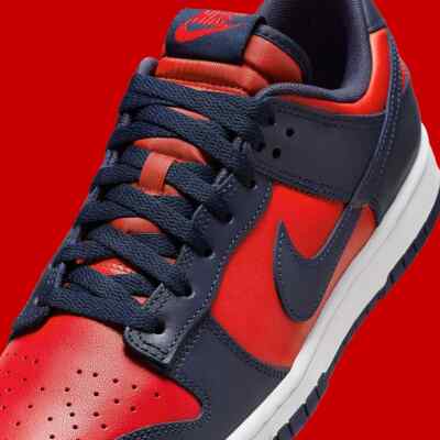Nike Dunk Low Retro Shoes University Red Obsidian DV0833-601 Men's