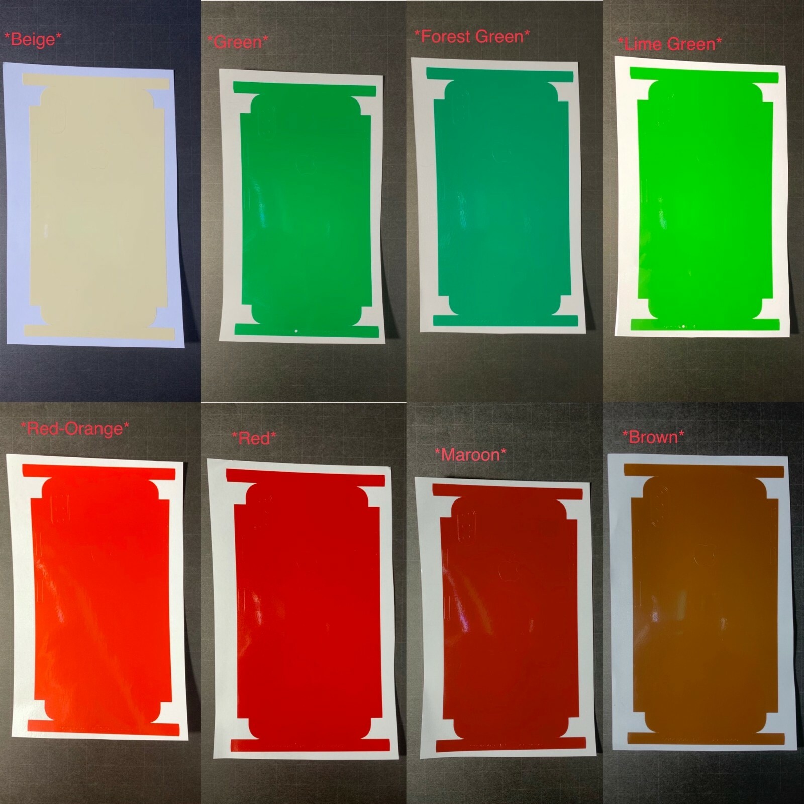 Vinyl Color Phone Wrap Sticker Decal Skin for Airpods iPhone Gen