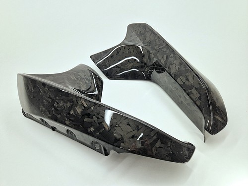 FORGED CARBON FRONT BUMPER LIP SPLITTERS M PERFORMANCE STYLE BMW M5 F90 - Picture 4 of 8