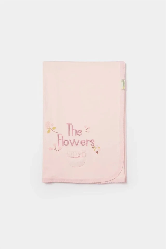 Biorganic The Flowers Baby Blanket 85x90 Cm Multipurpose New - Image 2 of 3