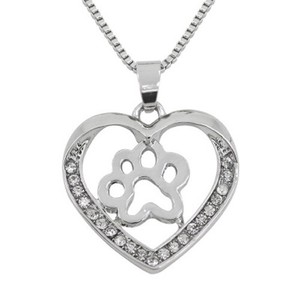 Collier Pendentif Avec Un Coeur Avec Des Strass Et Une Patte De Chien Chat Femme Ebay Collier Pendentif Avec Un Coeur Avec Des Strass Et Une Patte De Chien Chat Femme Ebay
