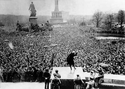 Germany Weimar Republic demonstrations Bloody Tuesday in Berlin- 1920 Old Photo