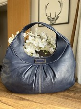 James Lakeland Handbag  Purple Leather Hobo Shoulder Bag 
