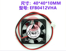 New 1 PCS Delta Fan EFB0412VHA DC 12V 0.23A 4010 4cm 2 pin Cooling fan