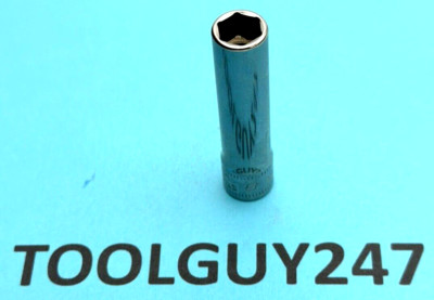 SNAP ON STMM8 1/4'' Drive 8mm Metric Deep 6 Point Chrome Socket NEW USA TOOLS!