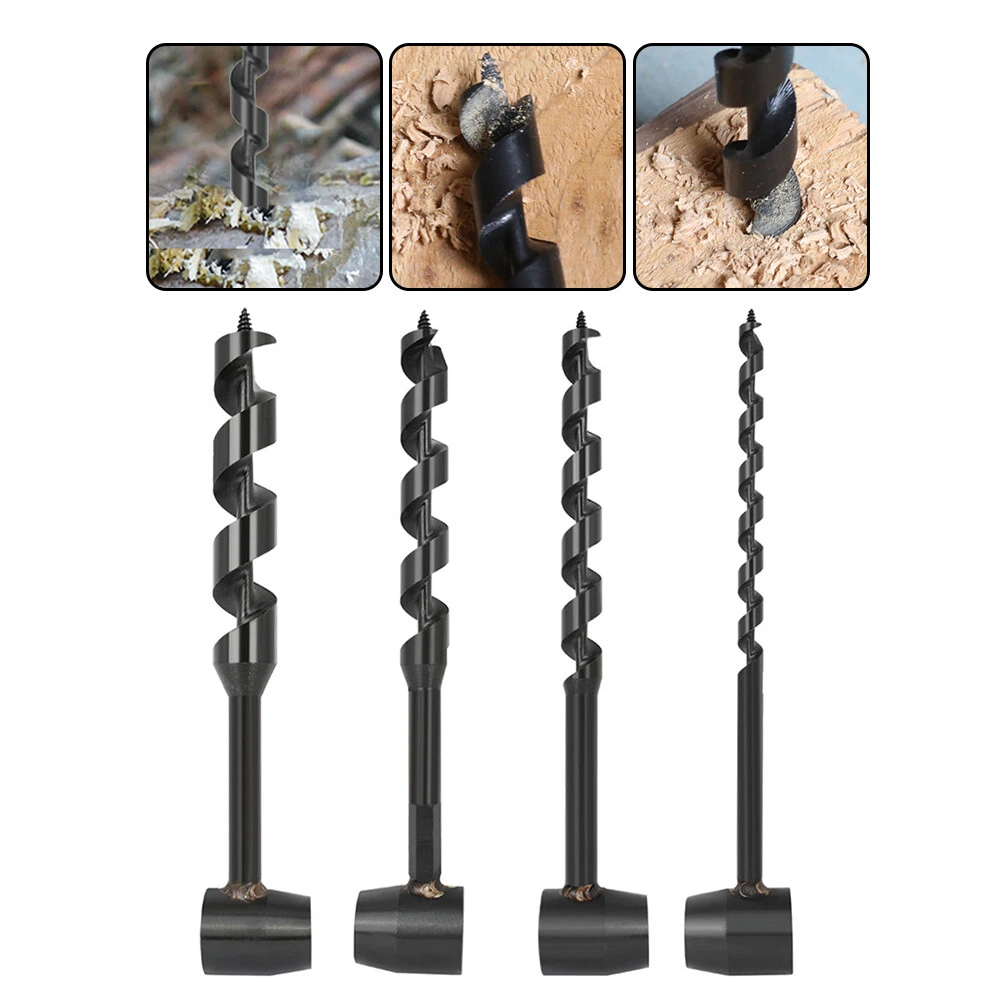 Hand Auger Drill Bit Carbon Steel Bushcraft Hand Drill for Outdoor Survival Tool