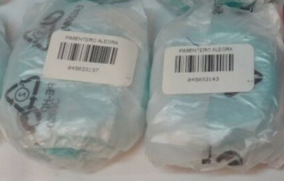 2 x Tupperware Personal Pocket Purse S&P Round salt pepper Shakers Blue New