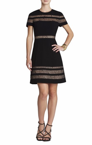 NEW BCBGMAXAZRIA BLACK KALLI LACE 