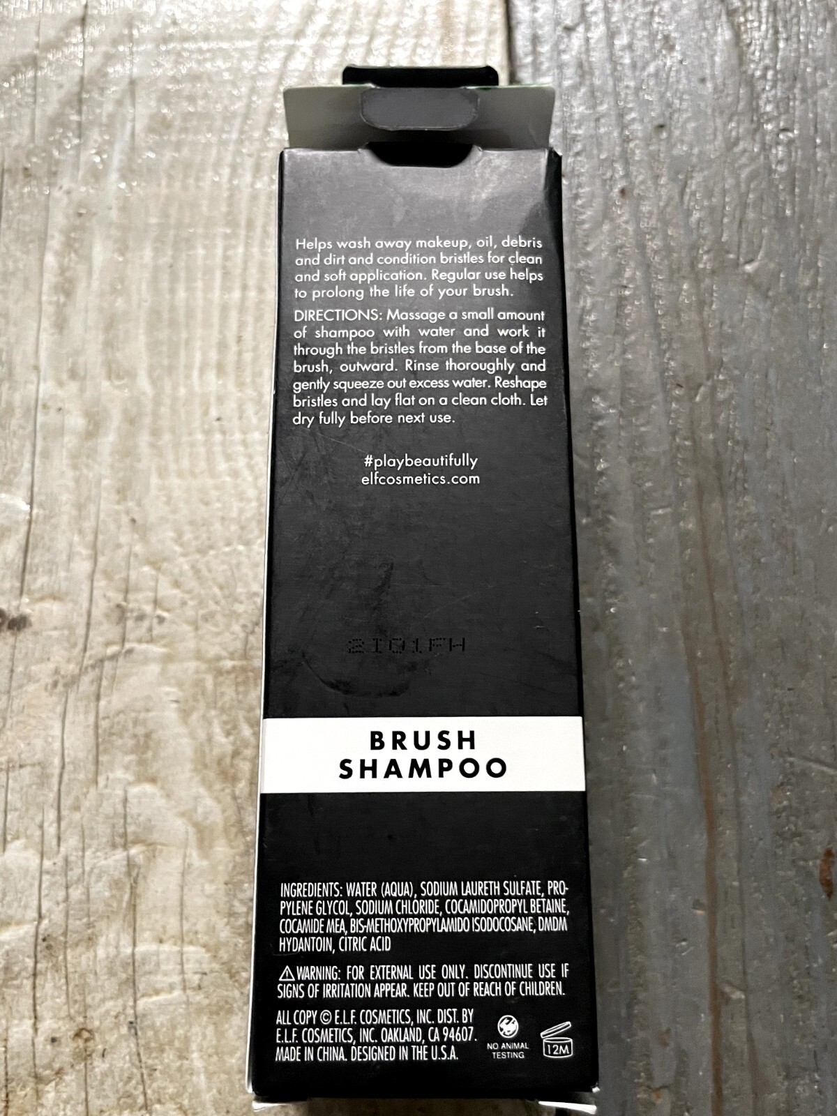 ELF Brush Shampoo 4.1oz Wash Away Makeup Oil Debris Dirt And Condition