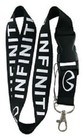 Black White INFINITY Lanyard NEW UK Seller Keyring ID Holder Strap Car