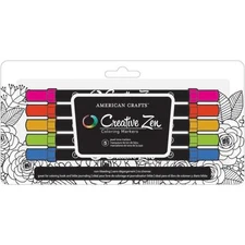 American Crafts Creative Zen Adult Coloring Markers 5/Pkg CHOOSE ONE 5 Designs 