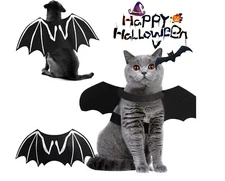 Halloween Pet Bat Wings Cat Dog Cosplay Adjustable Wings Cape Party Decoration