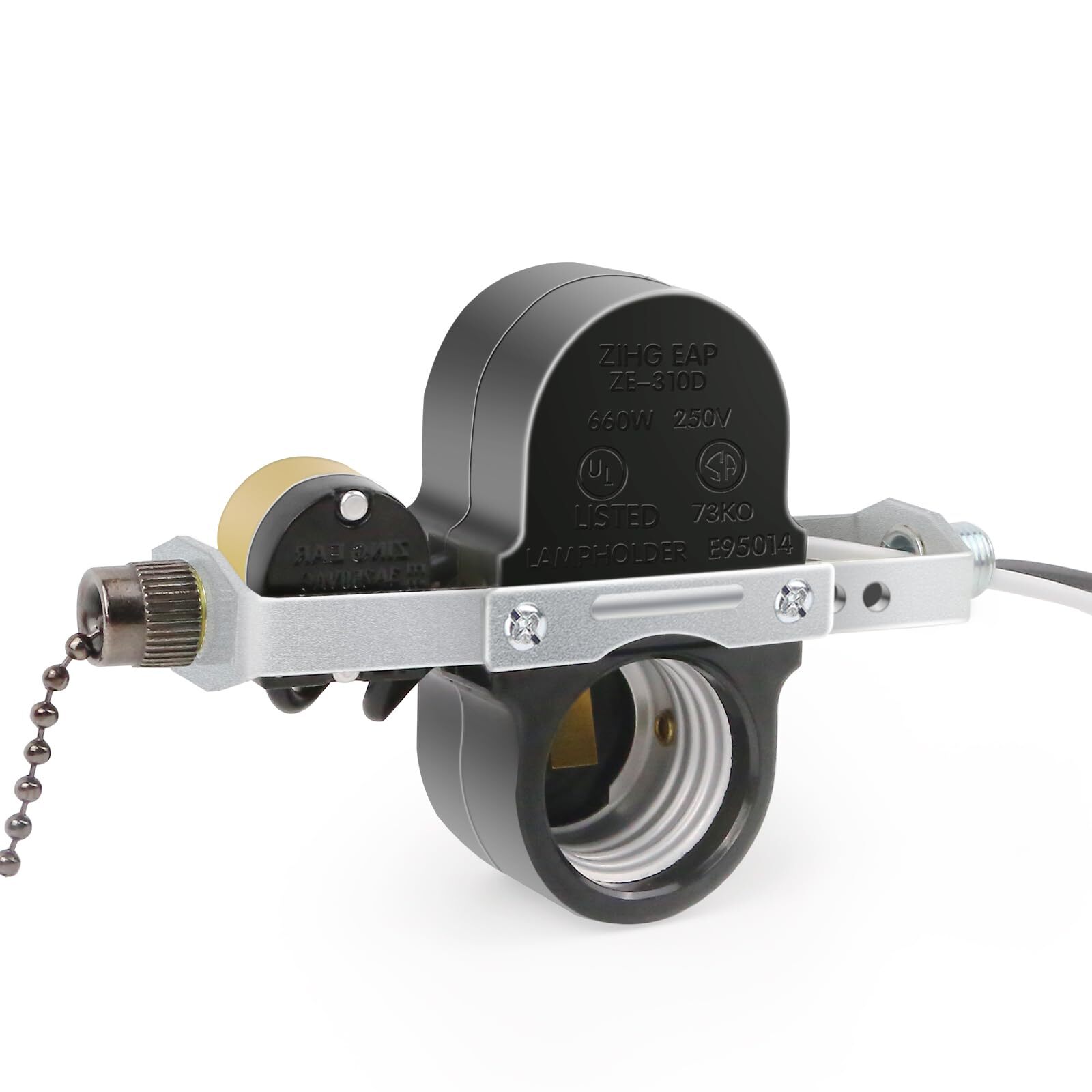 Zing Ear ZE-310D 660W Ceiling Fan Pull Chain Switch Dual E27 Socket