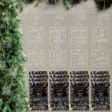 Thyle 16 Set Christmas Thank You Ornaments Bulk Employee Appreciation Gift 8 ...