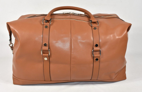 S-ZONE Leather Travel Duffle Weekender Overnight Weekend Carry On Tote