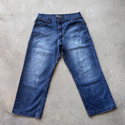 Vintage Southpole Jeans Men 36x30 Blue Baggy Loose Denim