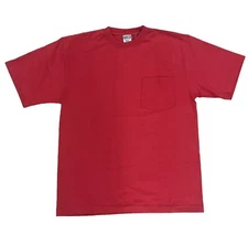 Filson 8 OZ Solid Pocket Tee 20119531 MADE IN USA Red Heavyweight Thick Heavy CC
